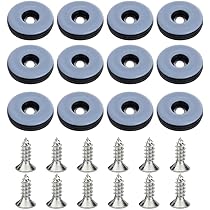 Lot De 4 Patins Carrés à Visser En PTFE 50 Mm