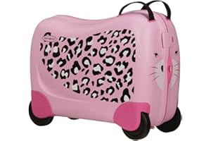 Samsonite Dream Rider Valigia per Bambini, 51 cm, 28 l, Rosa (Leopard L.)
