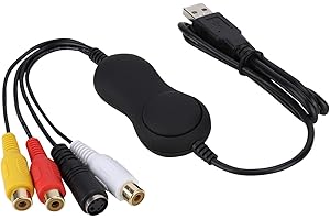 Topiky Game Capture Card, Cinch auf USB 2.0 Analog Video Grabber Adapter 1080P HD Recorder Kompatibel mit für Mac, für Linux