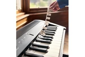 Noisy Clan Bandes de notes amovibles en silicone pour piano et clavier – Convient aux claviers complets à 88 touches – Outil d'apprentissage de la musique pour la rentrée scolaire