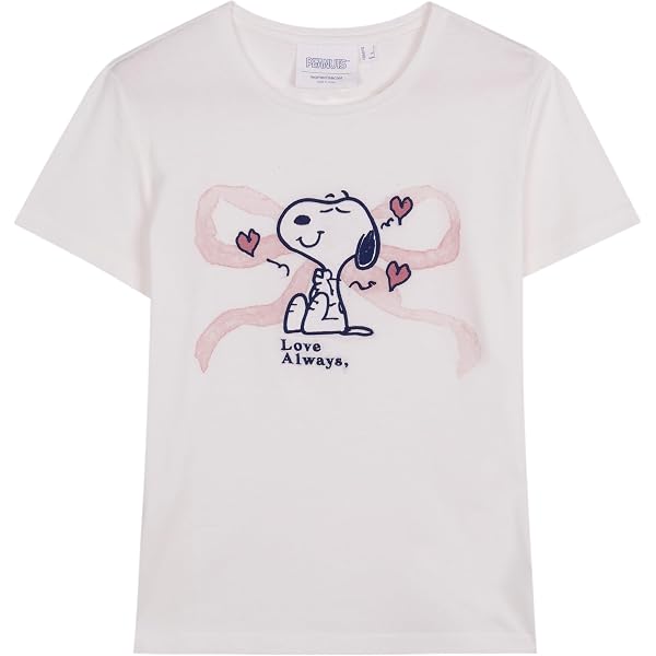 Women'secret Damen Pyjama Mit Snoopy-Motiv – Langarm & Lange Hose, Aus Baumwolle
