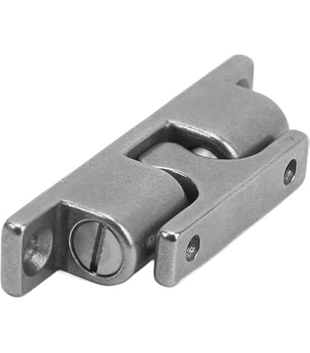 METALLIXITY Lot De 4 Loquets à Bascule (25 Mm X 21 Mm) En Alliage De Zinc – Pour Armoires, Boîtes, Valises, Ton Argent