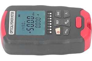 OKUYONIC Optical Fiber Tester ,LED Light Network Tester Red Light Source Fiber Optic Power Meter High Accuracy Wide Application for Testing (‑70 to +10dBm)