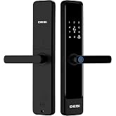 DESi QuiC Q016 Akıllı Kilit, Parmak İzi Okuyucu, Tuş Takımı, RFID Kart, Siyah, WiFi Hub Uyumlu(TTLOCK hub haricen satılır), i