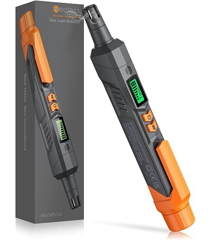 Rilevatore Di Gas AGT-1988 - Portatile, Ricaricabile USB-C, Display TFT, 0-9999 PPM, Per Metano E Propano