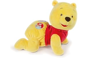 Clementoni - Disney Winnie l'ourson Gattona avec Me Peluche Premier Passi, Multicolore, 17306