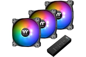 Thermaltake Pure 14 ARGB Sync Radiator Fan TT Premium Edition (3-elementowy zestaw) / Wentylator obudowy/czarny/PWM / 14 cm