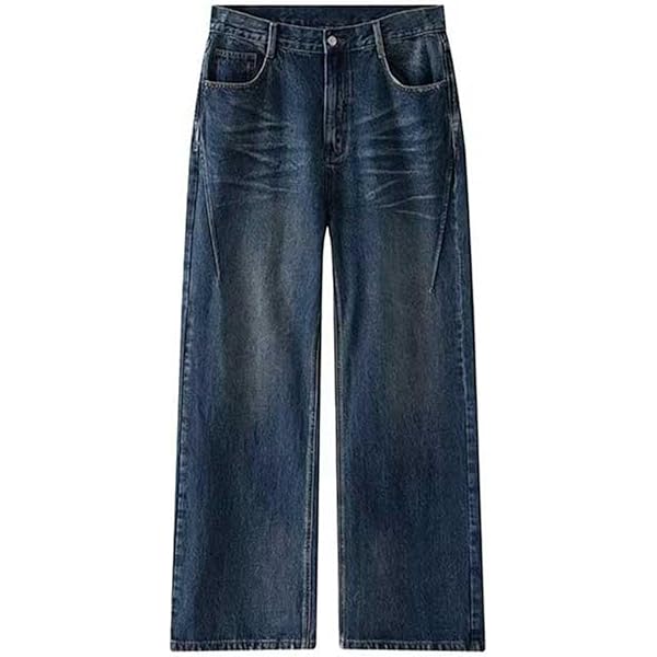 Jeans Uomo Baggy Vintage Y2K | Taglio Largo E Comodo | Denim Morbido | Stile Streetwear - Foto 5