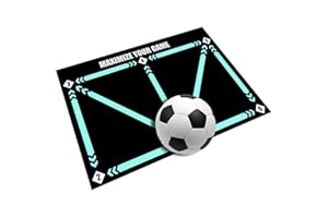 ‎GAHWA Gahwa Fußballmatte Fussball Trainingszubehör-rutschfeste Fussballmatte Training 60x90 cm-Stoßdämpfende Fussball Matte Ballkontrolle Trainingsmatte-Dribble Silent Sports Zubehör