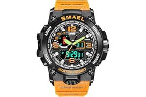 Fomtty Orologio Militare Uomo, Orologio da Uomo Analogico e Digitale, Orologio Sportivo, Impermeabile Orologio LED con Cronometro Digitale Orologio Luxury Casual Wristwatch