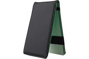 Kofull Portatarjetas de puntuación de golf de piel sintética de lujo con 2 tarjetas de puntuación y lápiz