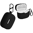 kwmobile Custodia Silicone Cuffie Compatibile con JBL Tune 230 NC TWS / T230NC Cover - Custodia Porta Auricolari con Moschett