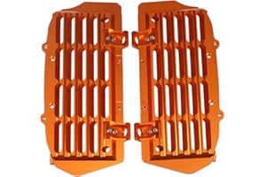 HEIGOAL Copertura protettiva griglia per radiatore, copertura griglia per KTM EXC XCF F SXF SX XC EXCF XCW XCFW 125 250 300 350 400 450 500 525 2017-2020(arancione)