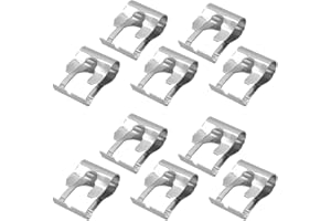 JNNJ 10Pcs Auto Scheibenwischer Gestänge, Klammer Wischergestänge, Fahrzeug Scheibenwischergestänge Clip, Universal Scheibenwischer Gestänge Reparatur Klammer Kit Dauerhaft