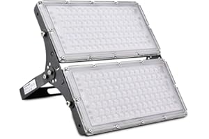 Sararoom Focos LED Exterior 200W 20000LM Super Brillante Foco LED, 3000K Blanco cálido Proyector LED Exterior, IP65 Impermeable Luces de Seguridad Iluminación para Jardín Garaje Patio Césped Estadio