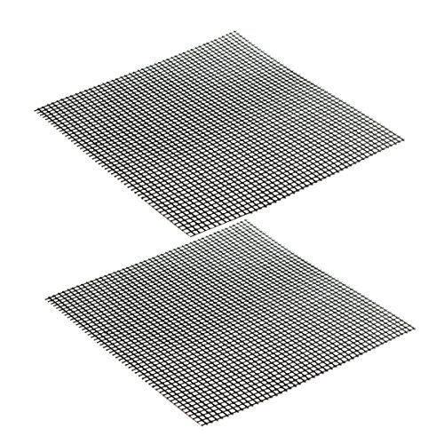 spécifications BESTONZON Gril antiadhésif de BBQ BBQ grillage, feuille de cuisson réutilisable résistante à la chaleur de gril, pour le barbecue d'intérieur et extérieur, 42 * 36cm