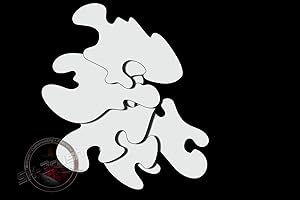 ‎SK-BRUSH Herterich Products | Airbrush Schablone | Flammen Flames Stencil | Hochwertige Mylarfolie | Lösemittelbeständig | Tattoo und Graffiti Vorlage