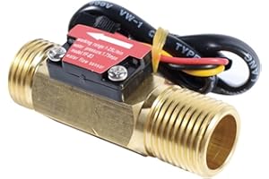 GERUI G3/4 Wasserdurchflusssensor, Durchflusssensor Wasser 3/4'' Durchflussmesser, Wasserdurchfluss Hallsensor Durchflussschalter Wasserdurchflussschalter, 1-30L/Min