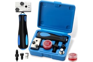 YUJUVI Bremsleitung Bördelgerät für DIN Bördelungen Doppel Bördelgerät Bremsleitung Kfz Set für 4,75 mm, 3/16 Zol Kfz Bremsleitungen Universal für Kupfer Nickel und Stahlrohre für Kfz-Bremssysteme