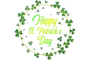 VALICLUD St Patricks Day Window Sticker Shamrock Irish Party Window Cling Glass Decals Cartoon Removable Adhesive for Mirror Glass Door Car