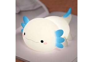 FAMIDUO Luci Notturne Per Bambini Axolotl, Lampade Carine Regali Axolotl, Luce Notturna Dimmerabile In Silicone, Lampada Notturna Ricaricabile A Led Squishy Dei Neonati Per Il Sonno Dei Bambini Regalo