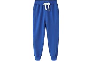 Spring&Gege Pantaloni Sportivi Jogger in Spugna Francese Bambini e Ragazzi
