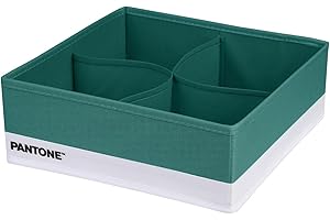 OSAMA HOME PANTONE™ organizer do szafy i szuflad zajmuje mało miejsca, 1 sztuka, 4 przegródki na bieliznę, organizer do szuflad łazienkowych, szuflad łazienkowych, organizator szafy, składane szuflady, 28 x 28 x