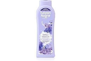 TULIPAN NEGRO Tulipán Negro - gel de Baño Nutritivo e Hidratante Sweet Violeta 650 ml, Extra Relajación e Intenso Aroma
