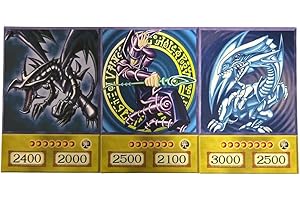 HEART FOR CARDS Yugi, Kaiba & Joey zestaw Orica - czarny magik, biały smok i czarny smok płoć - oryginalna karta anime - wszystkie 3 ulubione potwory w zestawie + ochrona wysyłki Heartforcards