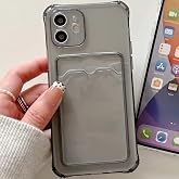 Lavderuar İphone 11 İle Uyumlu Y&uuml;ksek Kalite &Ouml;zel Kartlıklı Şeffaf Telefon Kılıfı &ndash; Arka Cepli C&uuml;zdanlı Silikon Koruyucu Kapa