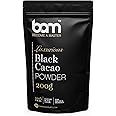 BAM Lussuosa Polvere di Cacao Nero, 100% Cacao, 200 grammi, Colore Nero Intenso, Pane e Dolci