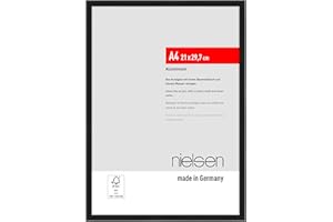 nielsen cornice in alluminio Atlanta, 21x29,7 cm (A4), Nero opaco