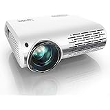 Beamer,YABER Beamer 8000 Lumen,Native 1080P Beamer,Beamer Heimkino Full HD mit ±50°4D Trapezkorrektur Unterstützt 4k & Zoom,L