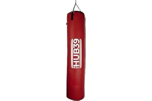 Hub39 Sacco Boxe Rosso 40kg. - Sacco Boxe Pugilato - Kick Boxing -Muay Thai – Mma- Completo di Catene, Sacco Boxe Lungo 150 cm - Chiedi info sui Modelli in pronta Consegna…