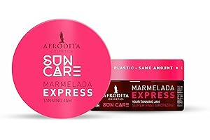 ‎AFRODITA COSMETICS Afrodita Cosmetics SUN CARE Bräunungsbeschleuniger Marmelada | Für schnelle und intensive Bräune | mit 100% organisches Kokosöl, Karité und Kakaobutter | Siliconfrei | Vegan (Express)