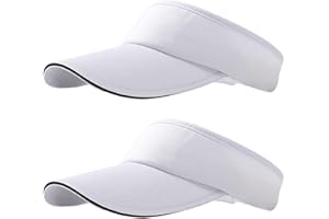 NHTJTHE 2 Tappi per Visiera, Traspiranti e assorbenti Il Sudore, con Visiera Parasole, Unisex, Regolabili, per Golf, Ciclismo, Pesca, Tennis, Corsa