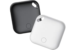 CASCHO Air Tag Tracker Bluetooth Tracker Tag-2 Pack, Compatible with Apple Find My (iOS Only). Key, Luggage, Suitcase and More Item Finder, IP67 Waterproof, Replaceable Battery, Worldwide Tracking