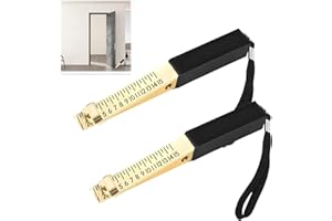 CHUMHU Metal Door Gap Measuring Tool, 2 Pcs Fire Door Gap Gauge Checker Tool, Accuracy 0.5mm Measuring Tool for Door Gaps, Feeler Gauges Door, Gap Measure, Welding Wedge Feeler Gauge, Metal Measuring Gauge