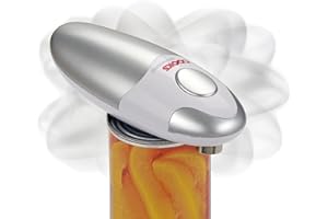 Cooks Professional Electric Can Opener | Automatic Cordless Tin Opener for Arthritic & Arthritis Hands | Hands Free Operation Can Openers | One Touch Design (Silver)
