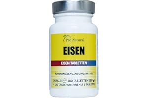 PRO NATURAL ProNatural - Eisen Tabletten - 180 Stück