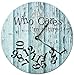 Produktbild Hogan12ilde 12" WHO Cares I'm Retired Blue Wood Clock Living Room Clock Large 12" Wall Clock Home Décor Clock