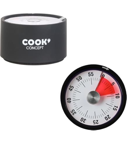 Minuterie Visuelle Pour Enfants – Minuterie De Cuisine Mécanique De 60 Minutes, Minuterie Numérique Qui Peut Remplacer Le Sablier Enfants, Réveil Mécanique à Dessin Animé Qui Ne Nécessite Pas De