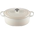 Le Creuset Signature Enamelled Cast Iron Oval Casserole Dish With Lid, 31 cm, 6.3 Litre, Meringue, 21178317164430