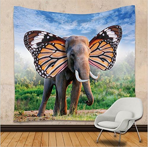 WSZYD Tapestry/Bohemian style digital printing home tapestries/flowers and animal Series/wall-mounted beach shawl mat/Sofa Blanket ( Color : K , Size : 172*230cm )