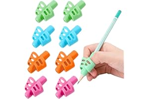 iTauyees Adaptador Lapiz para Niños, 8 Piezas Agarre para Escritura para Niños, Ergonómica Agarre Para Escritura Herramienta de Corrección de Postura (Multicolor)