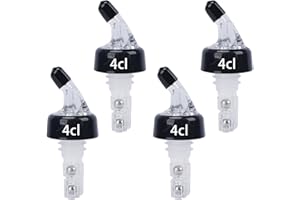 Minnhua 4 Stück 4cl dosierer Flaschenausgießer 4 cl Ausgießer 4cl Dosierer für Flaschen Ausgießer Spirituosen 4cl Dosierer 4cl Schnapsspender Ausgießer Spirituosen für Wein Schnaps Olivenöl Flasche