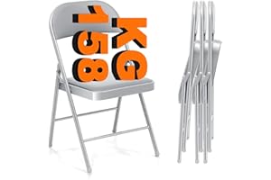‎NEWFULAM Newfulam Klappstühle 4er Set Bequeme Klappstuhl Gepolstert mit Metallrahmen, platzsparend, Esszimmerstühle Gäste Stuhl bis 158kg belastbar Ideal als Küchenstühle & Gartenstühle