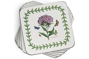 Portmeirion Pimpernel - Sottobicchieri da giardino botanico - Set di 6 motivi (multicolore)