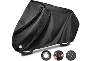 BNGXR Housse de Vélo, 210T Oxford Haute qualité Housse de Bicyclette imperméable, Housse de Vélo avec Trous de Verrouillage pour étanche Contre la poussière, la Pluie, la Neige 200 x 70 x 110 cm