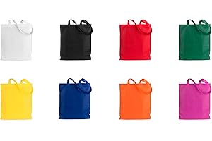 DELIEX DELICIAS DE EXTREMADURA Bolsas de Tela Reutilizables para Compra y Regalos Con Asas - Material Non-Woven para Decoración de Cumpleaños y Fiestas (Variadas, 25)